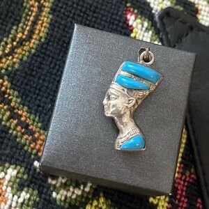 Sterling Silver Egyptian Silver Pendant Cleopatra